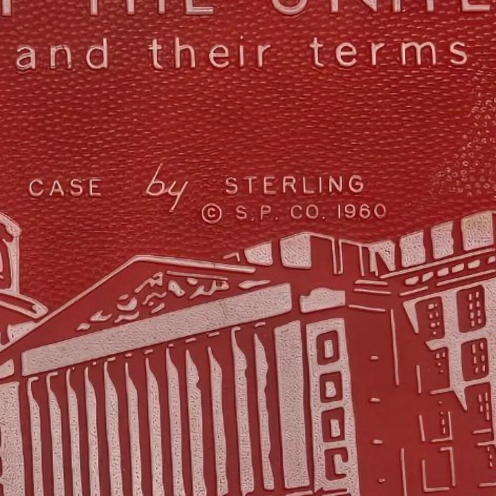 1960 Sterling US Presidents 1-35 Terms in Office Vintage Educational Pencil Case